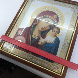 Икона Казанской Божией Матери, современная, размер полотна 40 х 33 см.. Картинка 8